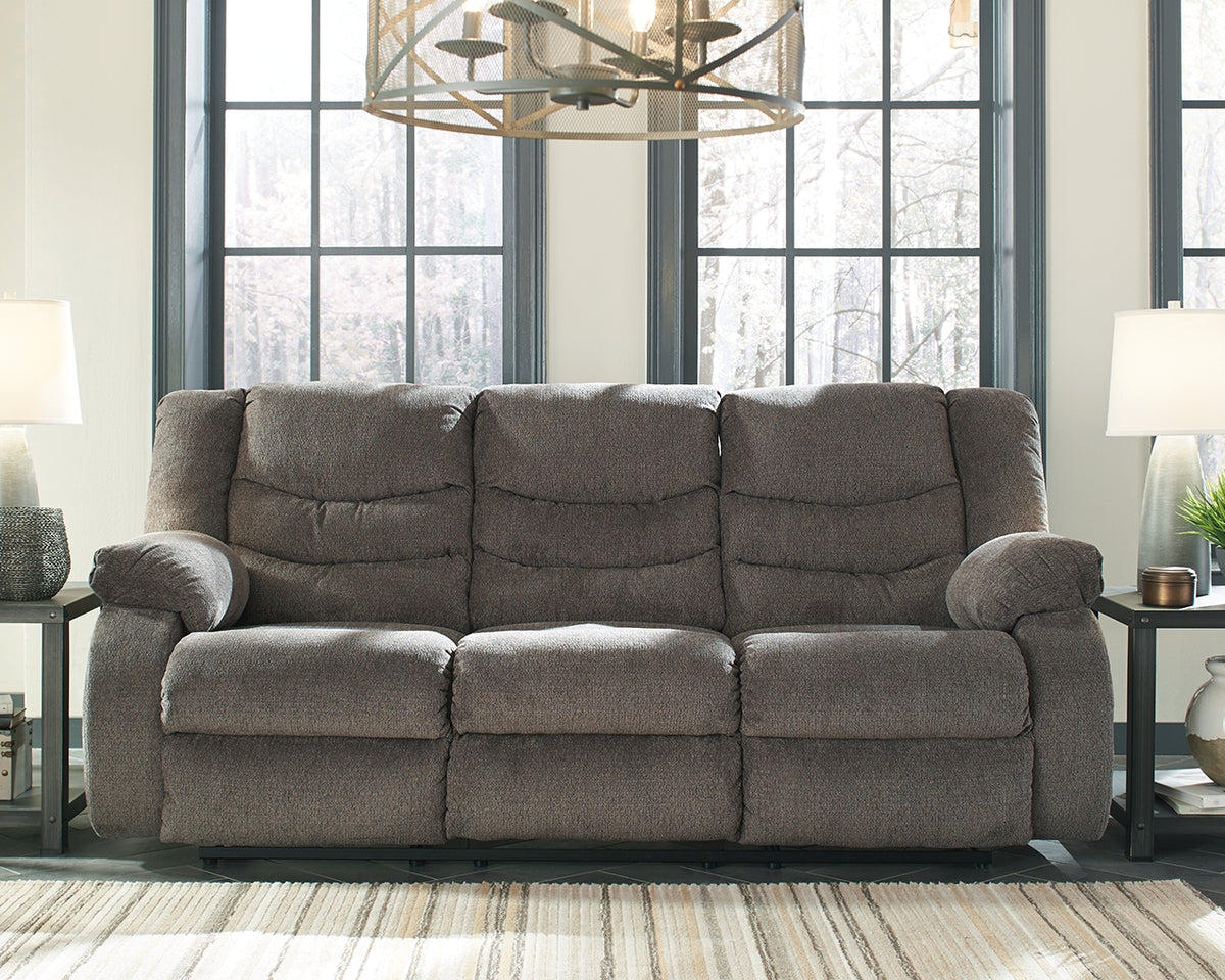 3 Brothers Decor - Ashley Furniture - Tulen Living Room - Reclining Sofa / Gray - 9860688