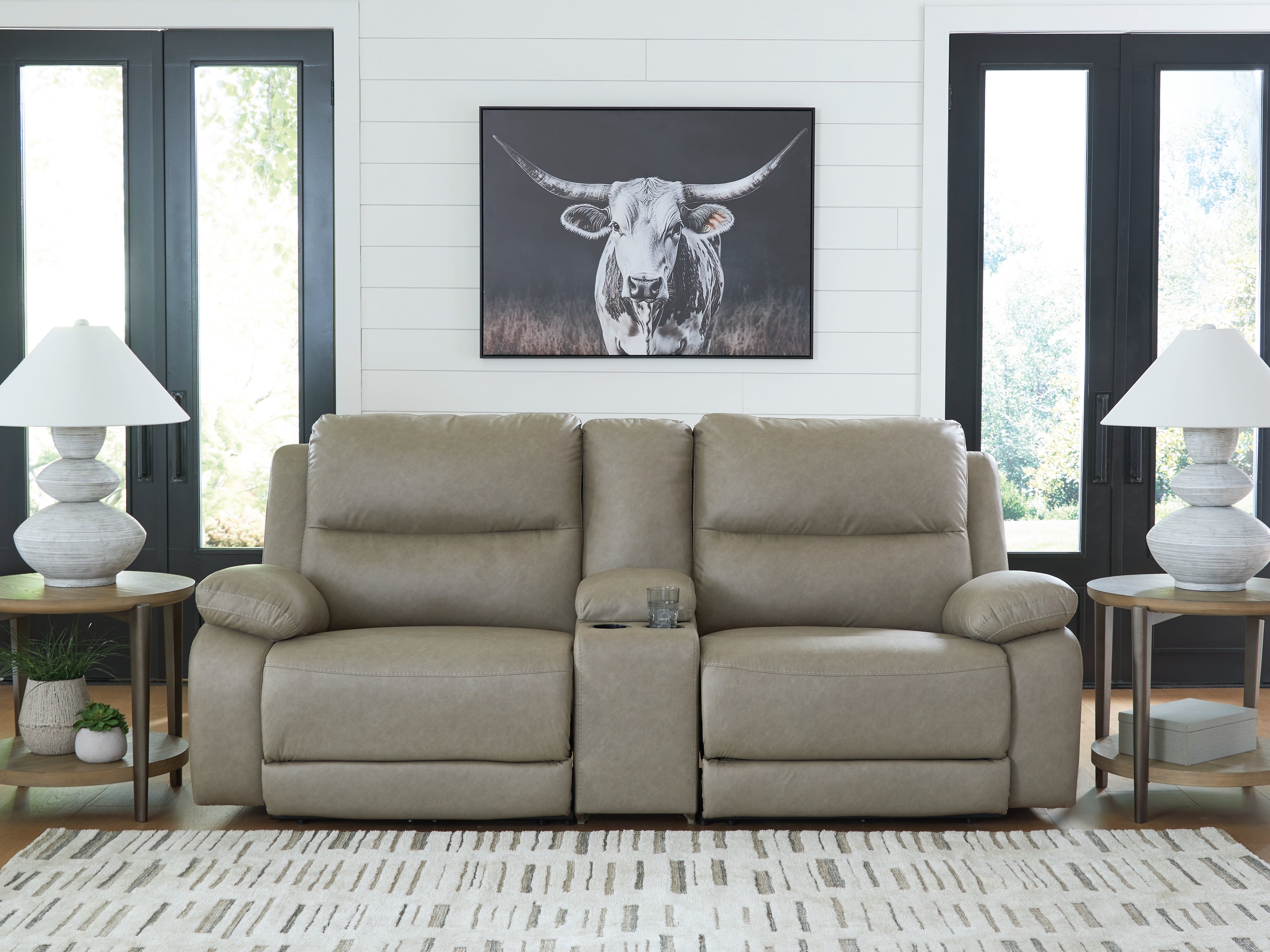 3 Brothers Decor - Ashley Furniture - Narwhal Place Sectional - 3-Piece Power Reclining Sectional / Pebble - PC99201S3