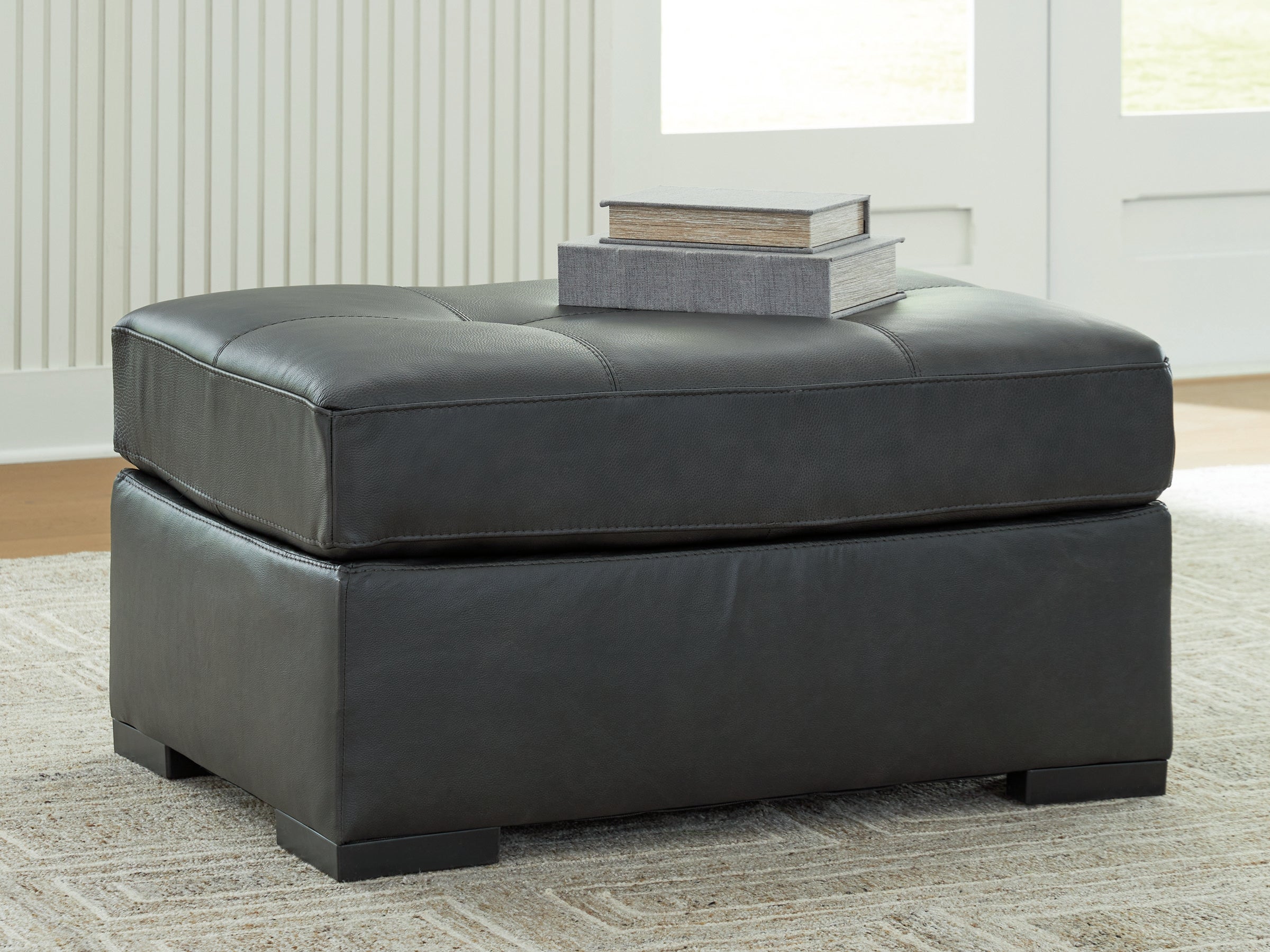 3 Brothers Decor - Ashley Furniture - Brindley Pier Living Room - Oversized Accent Ottoman / Fog - 9950308