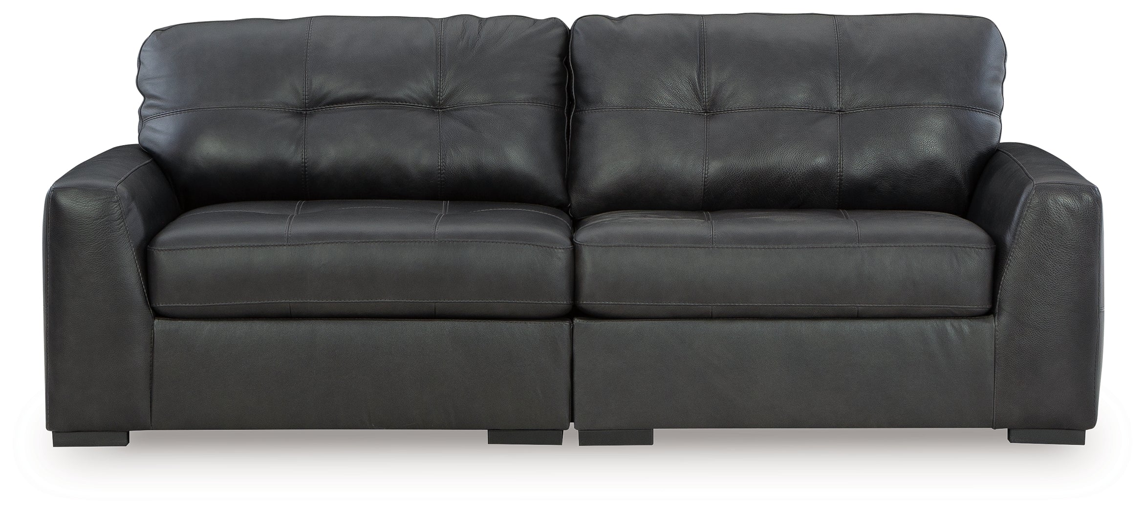 3 Brothers Decor - Ashley Furniture - Brindley Pier Sectional - RAF 2-Piece Sectional Loveseat / Fog - 99503S1