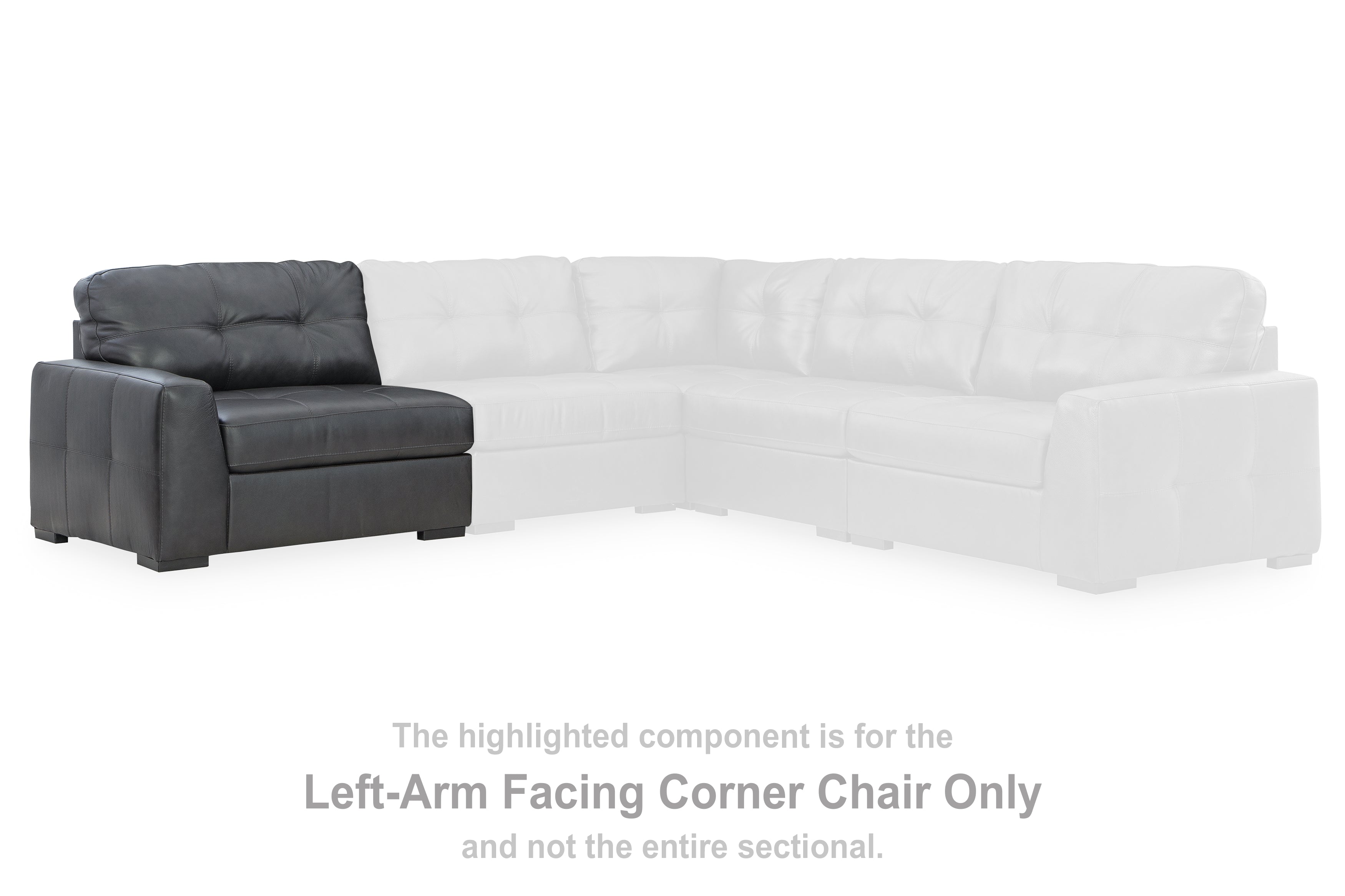 3 Brothers Decor - Ashley Furniture - Brindley Pier Sectional - LAF Corner Chair / Fog - 9950364