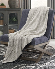 3 Brothers Decor - Ashley Furniture - Leonita Throw - Throw / Black/White - A1000769T