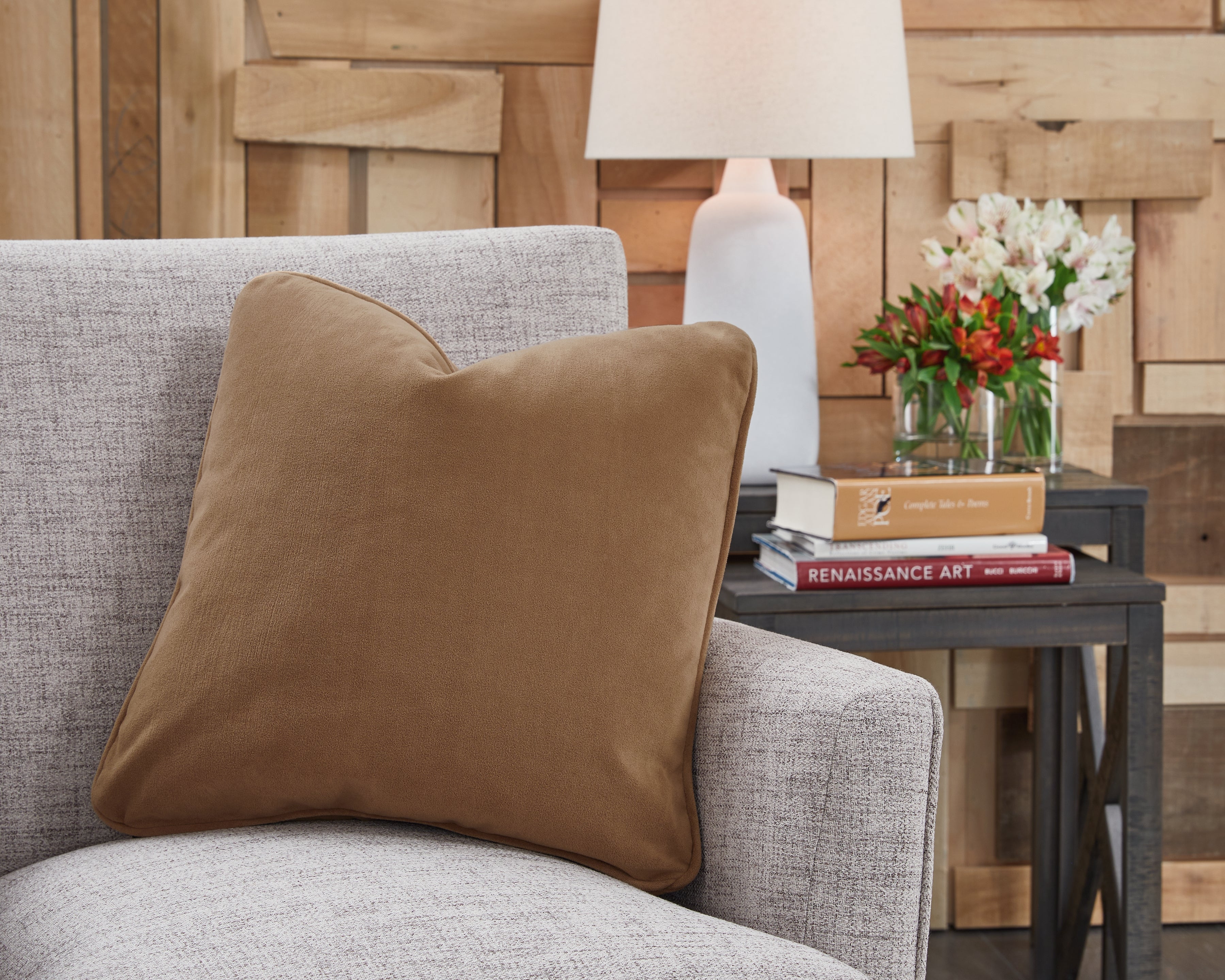 3 Brothers Decor - Ashley Furniture - Caygan Pillows - Pillow / Honey - A1000917P