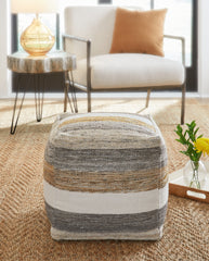 3 Brothers Decor - Ashley Furniture - Josalind Pouf - Pouf / Multi - A1000935