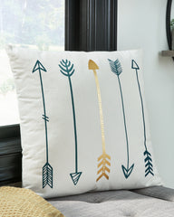 3 Brothers Decor - Ashley Furniture - Gyldan Pillows - Pillow (4/CS) / White/Teal/Gold - A1000994