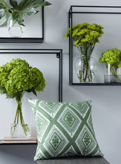 3 Brothers Decor - Ashley Furniture - Bellvale Pillows - Pillow (4/CS) / Green/White - A1001028