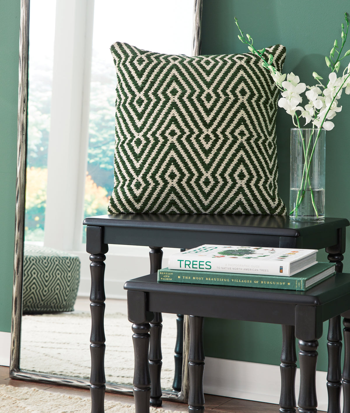 3 Brothers Decor - Ashley Furniture - Digover Pillows - Pillow (4/CS) / Green/Ivory - A1001036