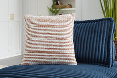 3 Brothers Decor - Ashley Furniture - Nashlin Pillows - Pillow (4/CS) / White/Rust - A1001038