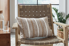 3 Brothers Decor - Ashley Furniture - Benish Pillows - Pillow (4/CS) / Tan/Brown/White - A1001047