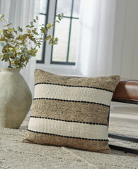 3 Brothers Decor - Ashley Furniture - Rueford Pillows - Pillow (4/CS) / Brown/Black/Natural - A1001063