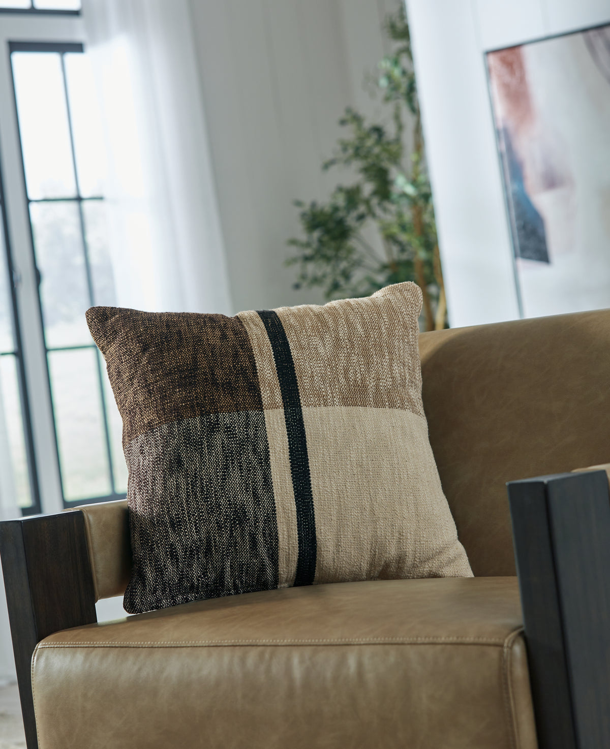 3 Brothers Decor - Ashley Furniture - Adrielton Pillows - Pillow (4/CS) / Black/Brown/Tan - A1001065