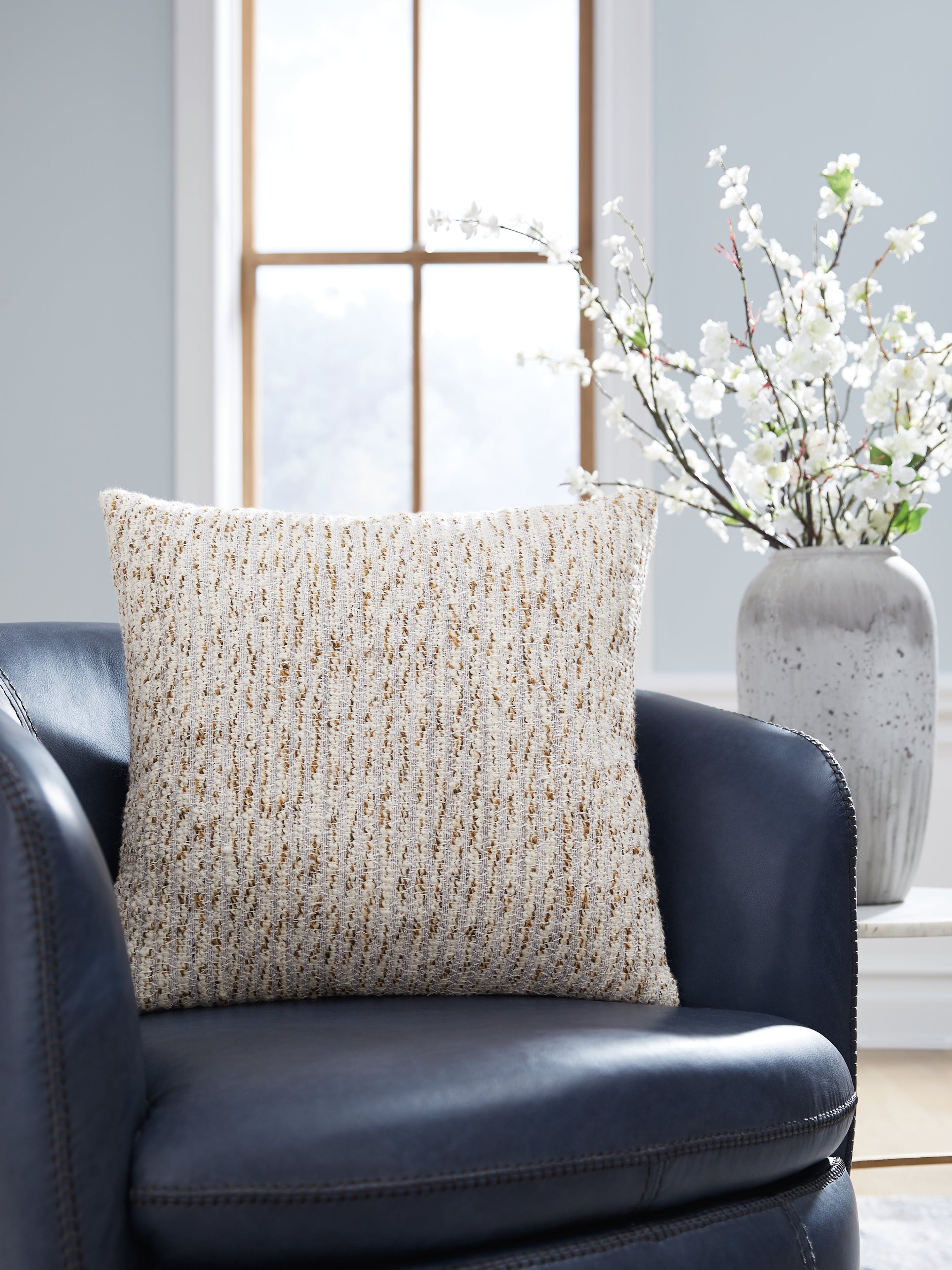 3 Brothers Decor - Ashley Furniture - Abler Pillows - Pillow / Ivory/Gray/Gold - A1001068P