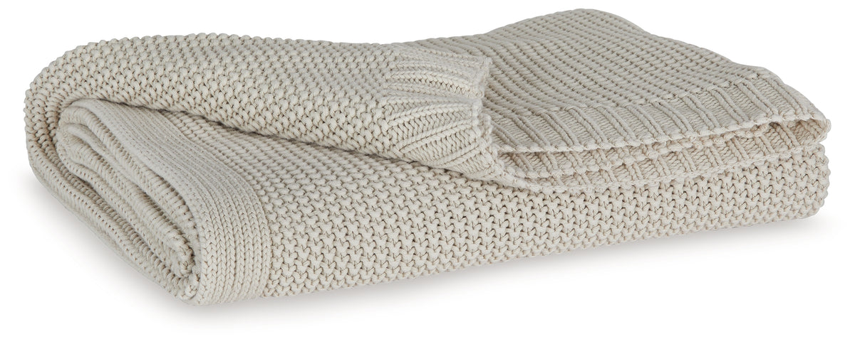 3 Brothers Decor - Ashley Furniture - Gayelery Throw (Set of 3) - Throw (3/CS) / Sand - A1001084
