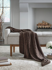 3 Brothers Decor - Ashley Furniture - Anawood Throw (Set of 3) - Throw (3/CS) / Brown - A1001098