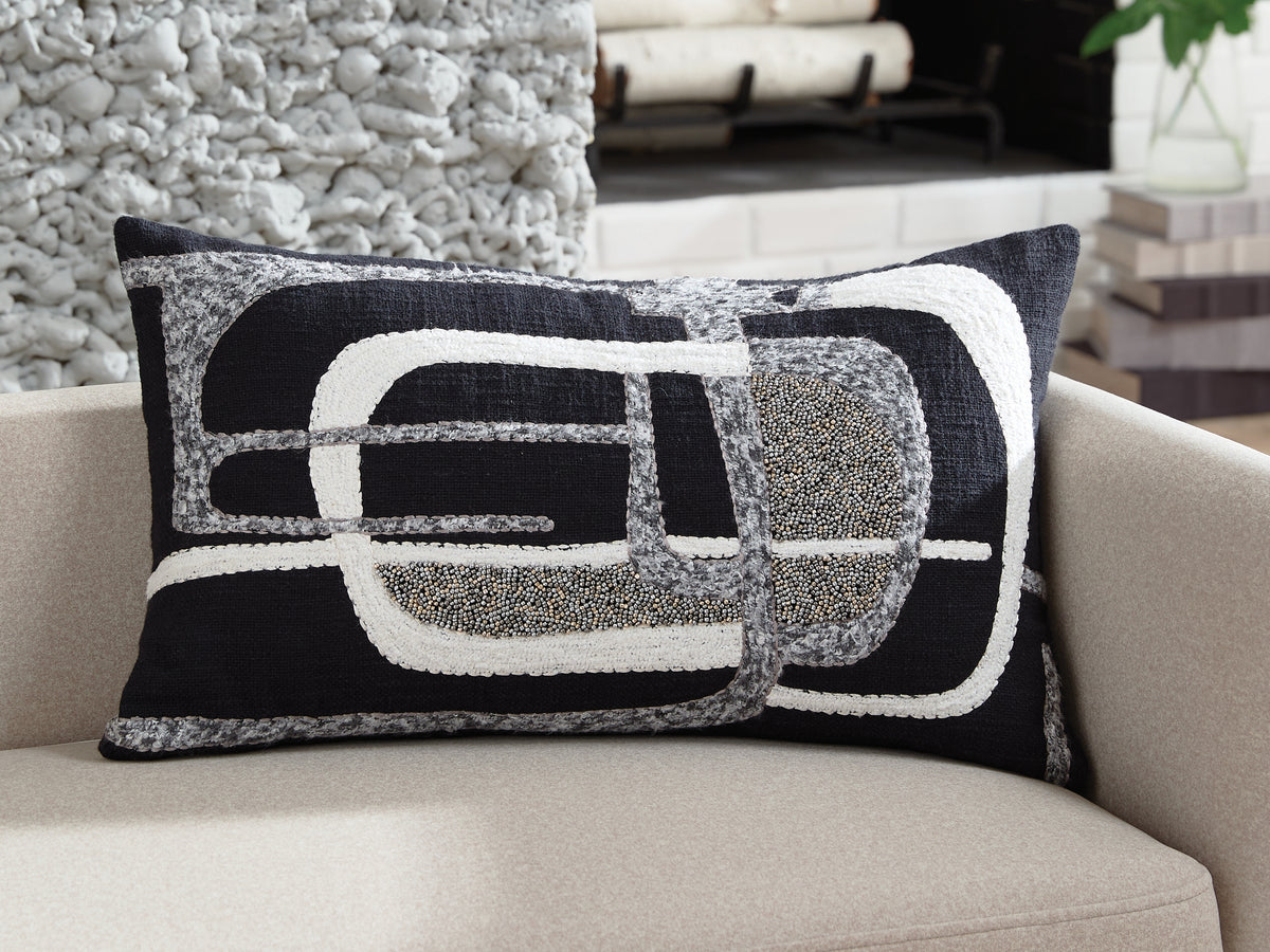 3 Brothers Decor - Ashley Furniture - Gavrileigh Pillows - Pillow (4/CS) / Black/Gray/Ivory - A1001113