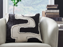 3 Brothers Decor - Ashley Furniture - Veerbank Pillows - Pillow (4/CS) / Black/Beige - A1001114