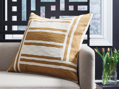 3 Brothers Decor - Ashley Furniture - Darrman Pillows - Pillow (4/CS) / Ochre/Ivory - A1001116