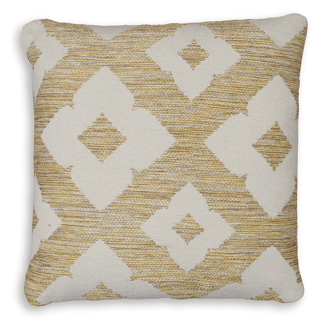 3 Brothers Decor - Ashley Furniture - Brockner Next-Gen Nuvella Pillows - Pillow (4/CS) / Brown/Yellow - A1900009