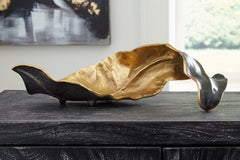 3 Brothers Decor - Ashley Furniture - Melinda Sculpture - Sculpture / Black/Gold Finish - A2000416