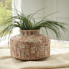 3 Brothers Decor - Ashley Furniture - Meltland Vase - Vase / Natural/Black - A2000557