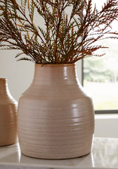 3 Brothers Decor - Ashley Furniture - Millcott Vase - Vase (2/CS) / Tan - A2000582