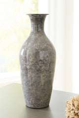 3 Brothers Decor - Ashley Furniture - Brockwich Vase - Vase / Antique Gray - A2000587