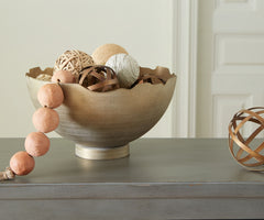 3 Brothers Decor - Ashley Furniture - Maura Bowl - Bowl / Antique Gold Finish - A2000594