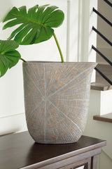 3 Brothers Decor - Ashley Furniture - Ardenley Vase - Vase (2/CS) / Antique Gold Finish - A2000608
