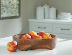 3 Brothers Decor - Ashley Furniture - Myrtewood Bowl - Bowl / Natural - A2000610