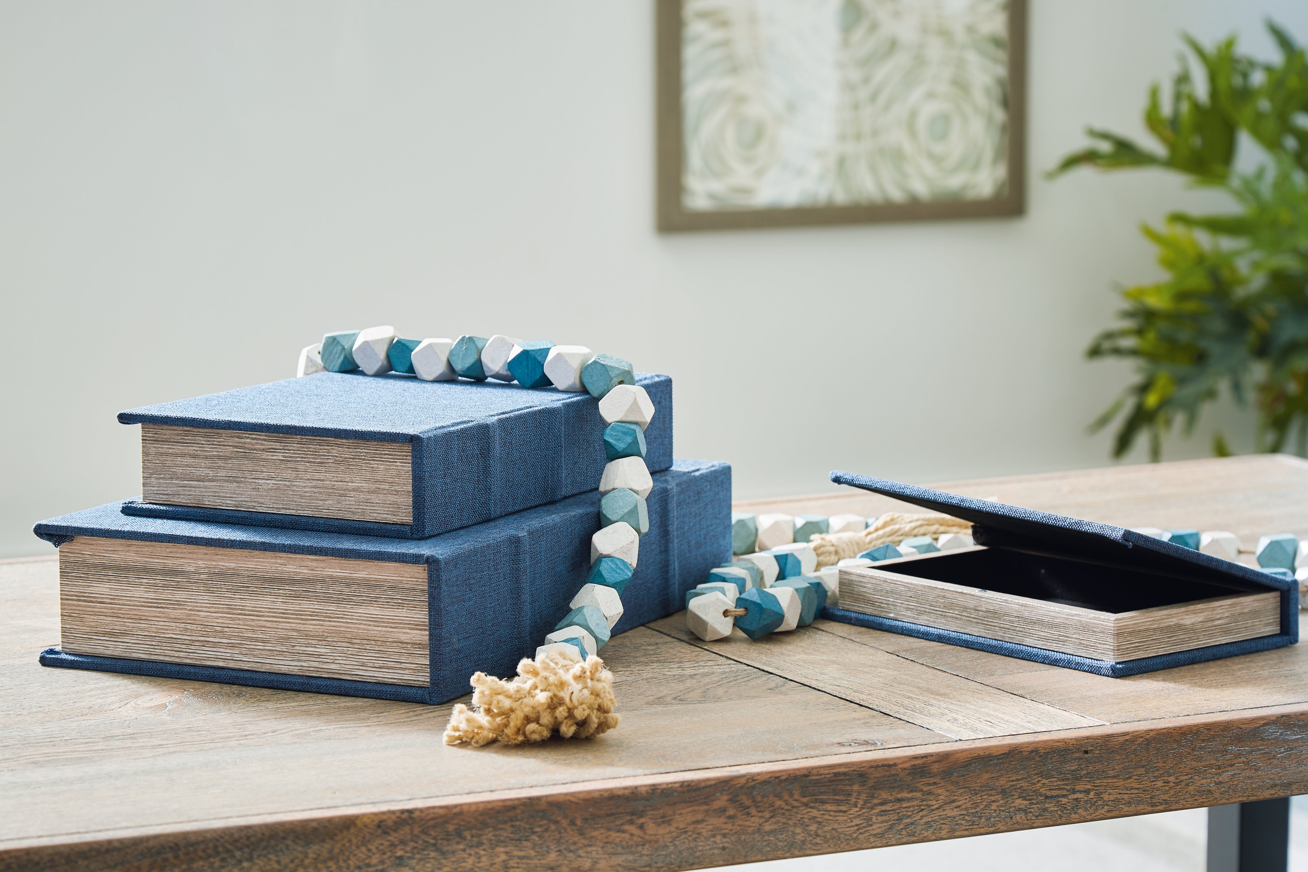 3 Brothers Decor - Ashley Furniture - Jolina Box Set (set of 3) - Box Set (3/CN) / Blue - A2000617