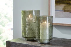 3 Brothers Decor - Ashley Furniture - Clarkton Candle Holder - Candle Holder Set (Set of 2) / Green - A2000623