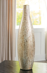 3 Brothers Decor - Ashley Furniture - Plawite Vase - Vase / Antique Silver Finish - A2000640