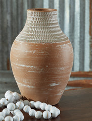 3 Brothers Decor - Ashley Furniture - Reclove Vase - Vase / Distressed White - A2000642