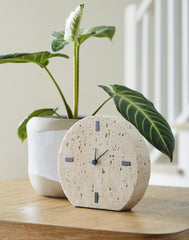 3 Brothers Decor - Ashley Furniture - Donfordson Table Clock (Set of 2) - Table Clock (2/CS) / Beige - A2000660