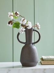 3 Brothers Decor - Ashley Furniture - Aadeen Vase - Vase / Distressed Brown - A2000673
