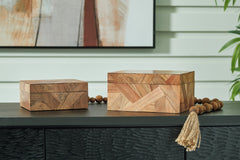 3 Brothers Decor - Ashley Furniture - Antford Box (Set of 2) - Box Set (Set of 2) / Brown - A2000691