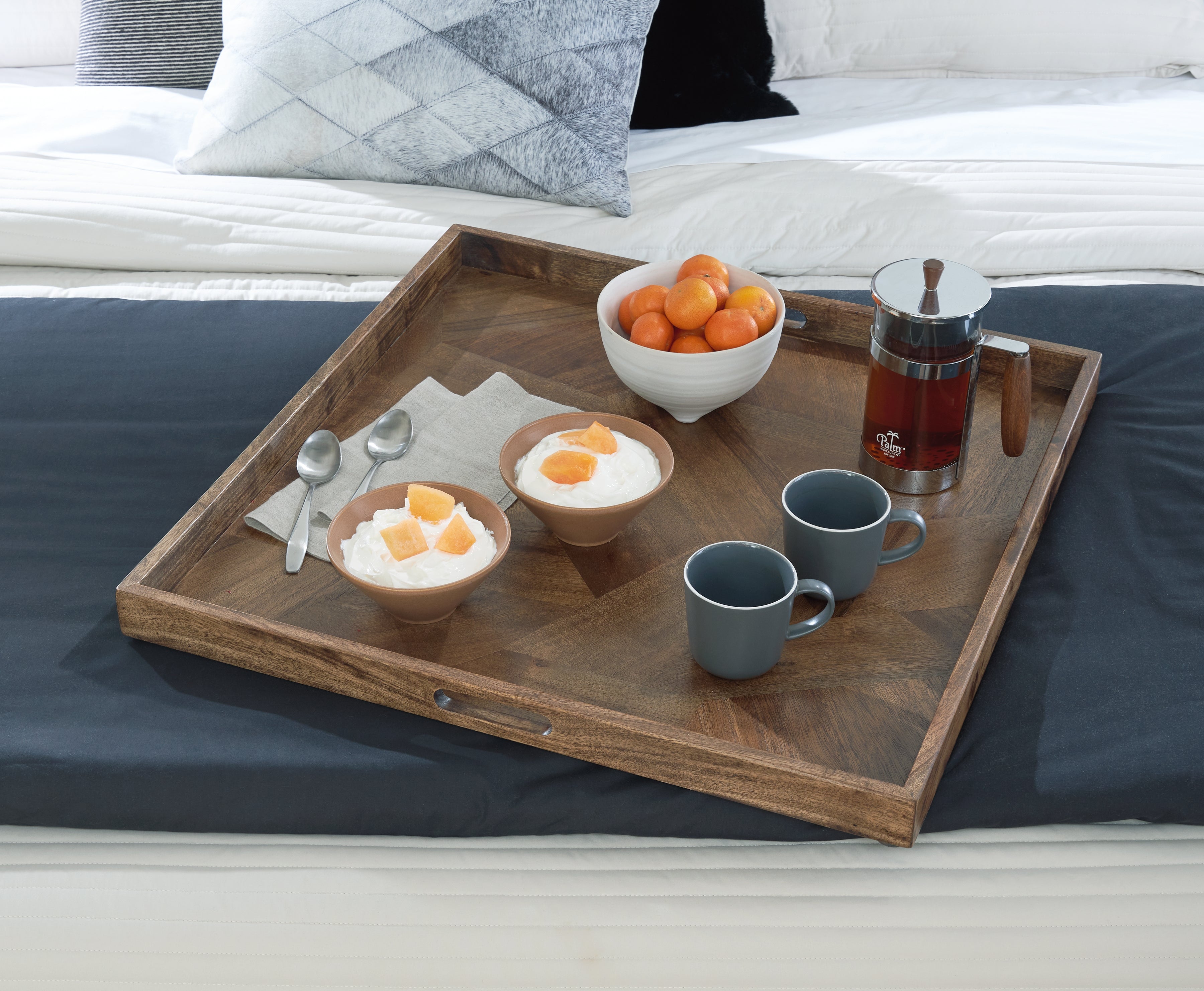 3 Brothers Decor - Ashley Furniture - Heddford Tray - Tray / Brown - A2000722