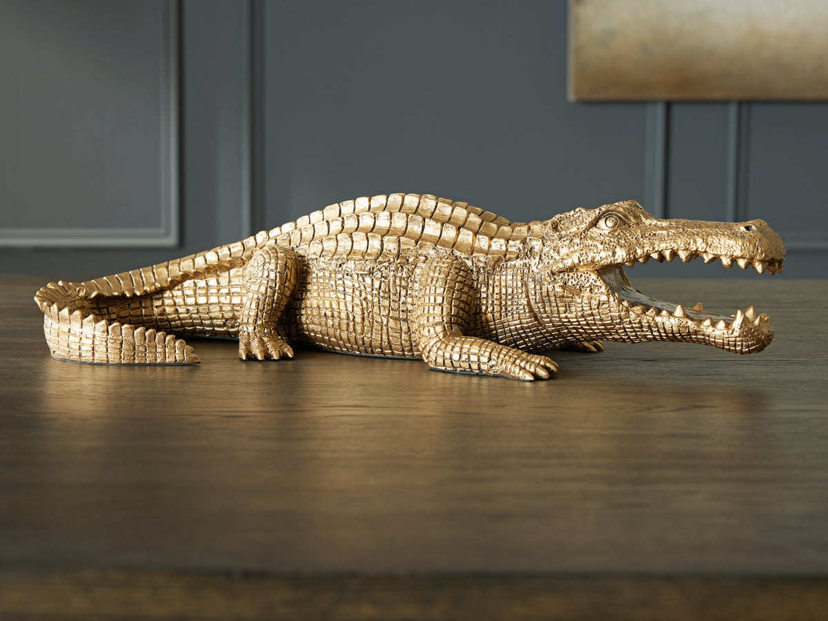 3 Brothers Decor - Ashley Furniture - Lauretman Sculpture - Sculpture / Antique Gold Finish - A2000765