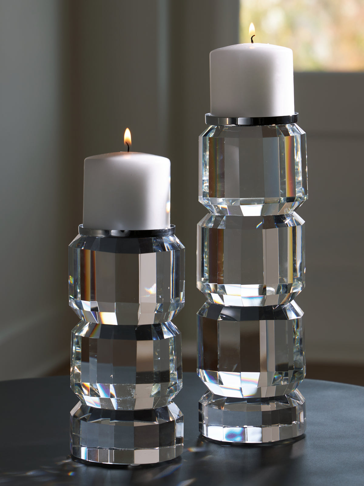3 Brothers Decor - Ashley Furniture - Brentley Candle Holder - Candle Holder Set (Set of 2) - A2000770