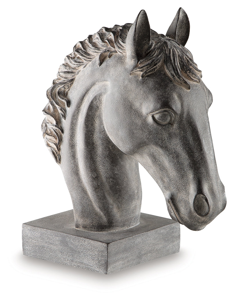 3 Brothers Decor - Ashley Furniture - Carnlow Sculpture - Sculpture / Antique Black - A2000772