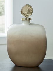 3 Brothers Decor - Ashley Furniture - Acario Jar - Jar / Taupe/Gold Finish - A2000782