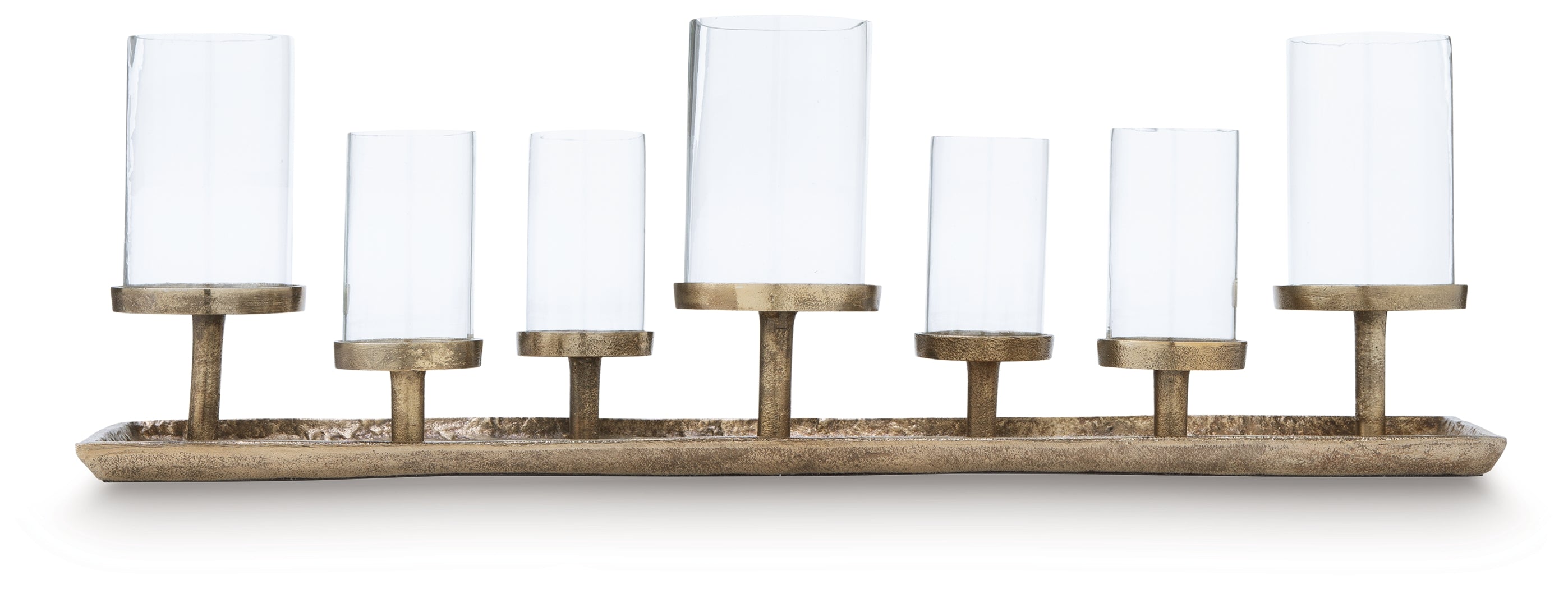 3 Brothers Decor - Ashley Furniture - Wallmond Candle Holder - Candle Holder / Antique Brass Finish - A2000820