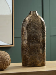 3 Brothers Decor - Ashley Furniture - Wallmond Vase - Vase / Antique Brass Finish - A2000822