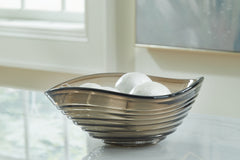 3 Brothers Decor - Ashley Furniture - Solariston Bowl - Bowl / Gray/Brown - A2900016