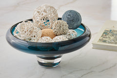3 Brothers Decor - Ashley Furniture - Vallborough Bowl - Bowl / Teal Blue - A2900017