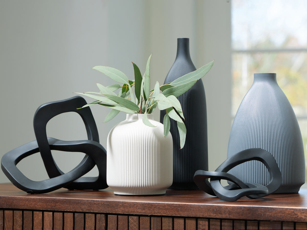3 Brothers Decor - Ashley Furniture - Leithick Accessory Set (Set of 5) - Accessory Set (5/CN) / Black/Tan/Gray - A2C00211