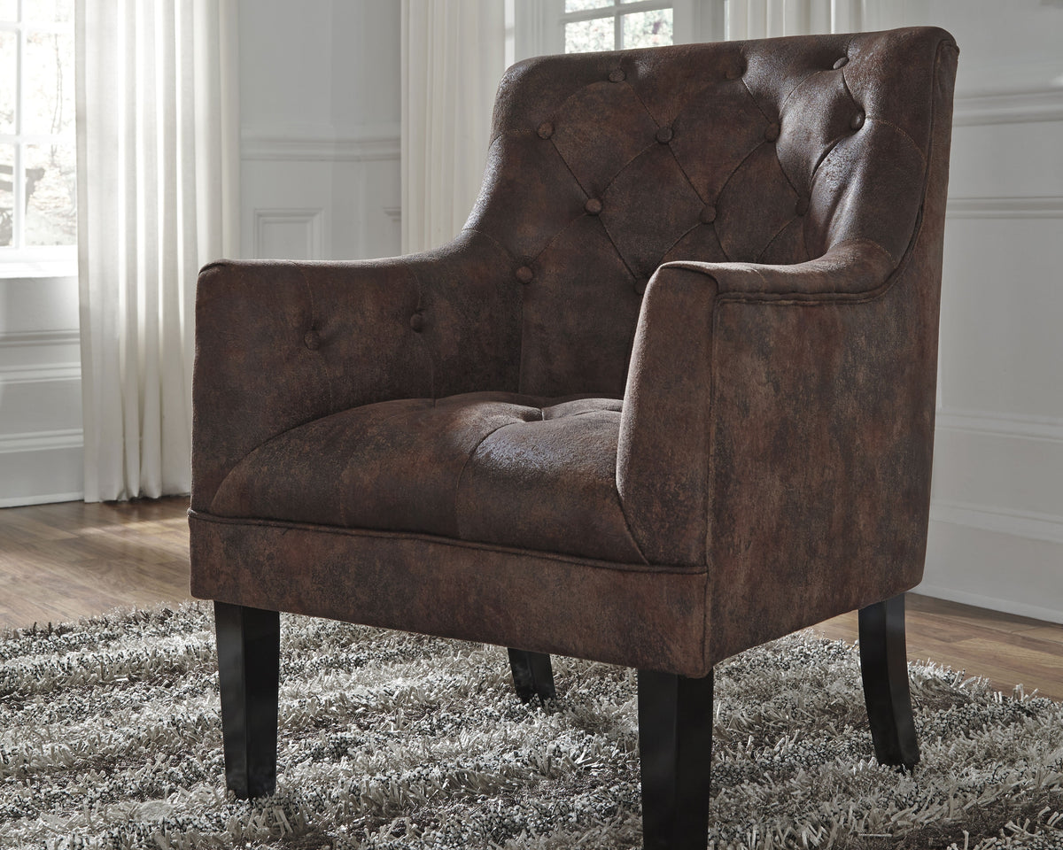 3 Brothers Decor - Ashley Furniture - Drakelle Accent Chair - Accent Chair / Mahogany - A3000051