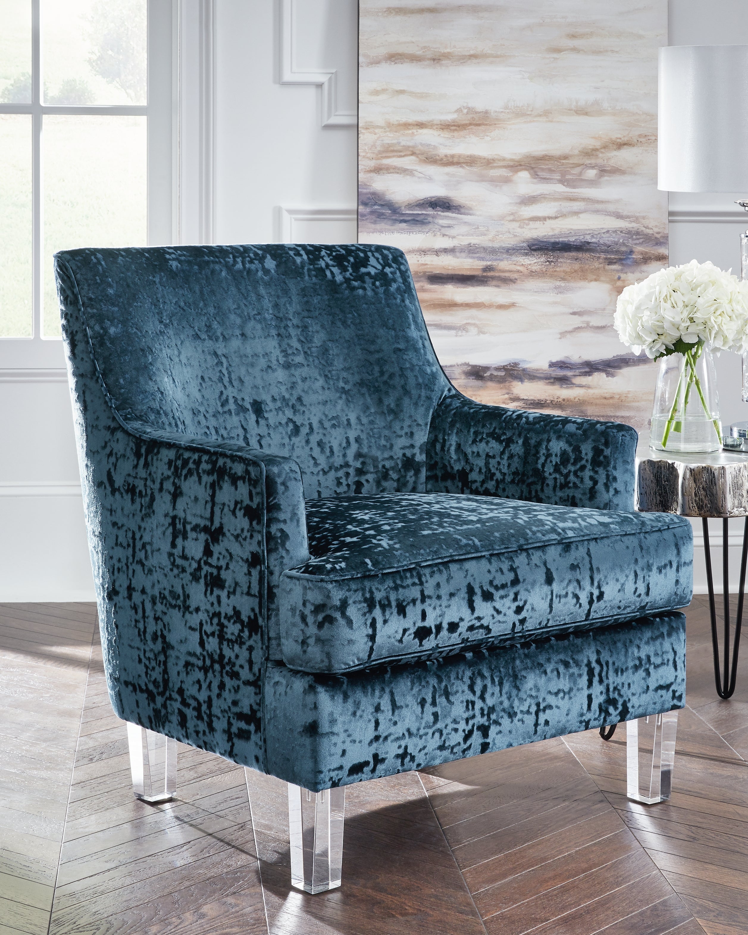3 Brothers Decor - Ashley Furniture - Gloriann Accent Chair - Accent Chair / Lagoon - A3000103
