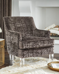 3 Brothers Decor - Ashley Furniture - Gloriann Accent Chair - Accent Chair / Charcoal - A3000106