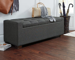 3 Brothers Decor - Ashley Furniture - Cortwell Storage Bench - Storage Bench / Gray / 54"W x 18"D x 18"H - A3000224